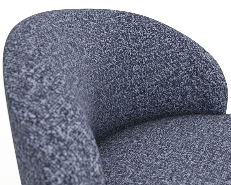 Fauteuil d’appoint Lexi de 28,35 po en tissu - bleu