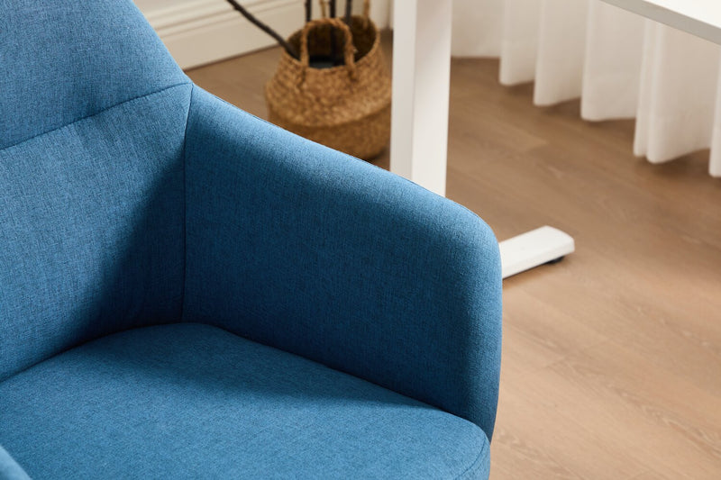 Chaise de bureau pivotante Stevie de 23 po à hauteur réglable - bleue