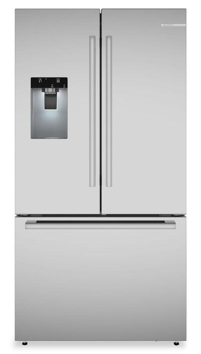 Bosch 500 Series 36" 26 Cu. Ft. French-Door Refrigerator - Stainless Steel - B36FD52SNS | Réfrigérateur Bosch Série 500 de 36 po et de 26 pi3 à portes françaises - Acier inoxydable  - B36FD52SNS