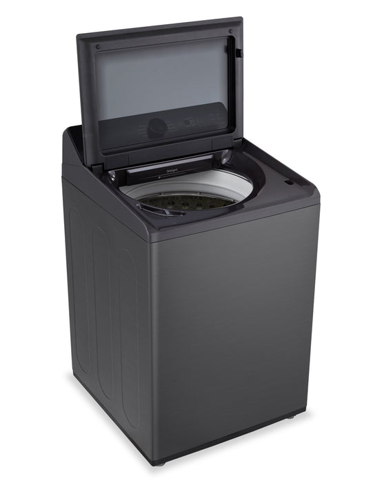 Laveuse intelligente LG à chargement par le haut de 5,8 pi³ avec EasyUnload et détection IA - noir platine - WT8200CL