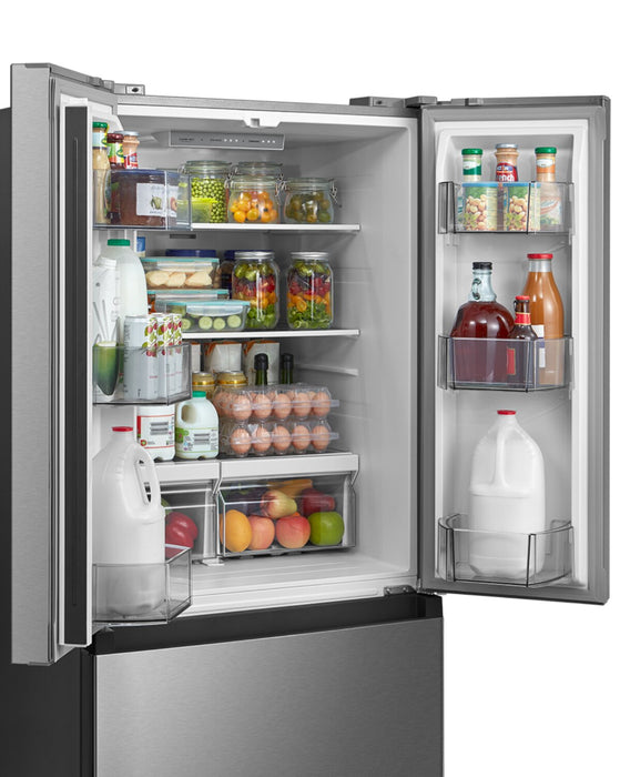 Réfrigérateur Midea de 18,4 pi³ et de 30 po à portes françaises - acier inoxydable - MRF18B4AST