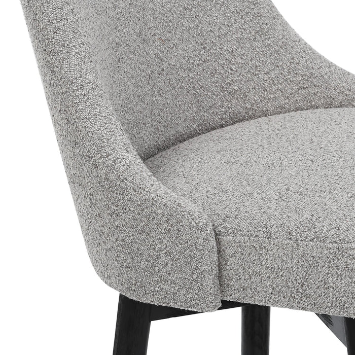 Tabouret bar pivotant Nash de hauteur comptoir - anthracite