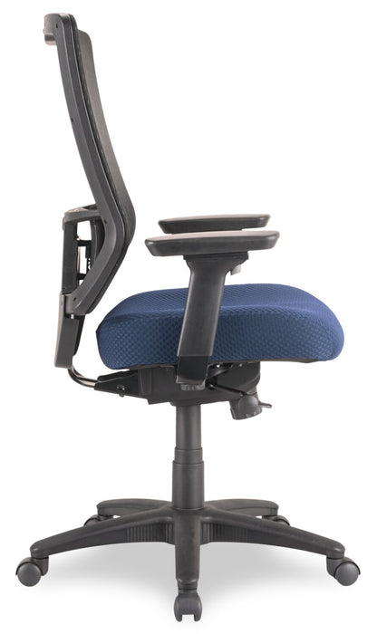 Chaise de bureau Remy de Tempur-Pedic de 26,8 po - bleu marine avec dossier à mailles