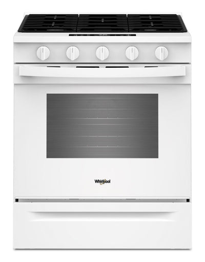 Whirlpool 30" 5 Cu. Ft. Gas Range with Air Cooking - White - WSGS5030SW | Cuisinière à gaz Whirlpool de 5 pi³ et de 30 po avec cuisson à air - blanche - WSGS5030SW