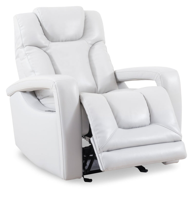 Fauteuil à inclinaison électrique Kenzo de 35 po en tissu d’apparen ...