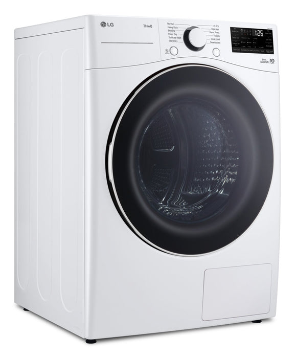 Sécheuse LG de 7,8 pi3 avec technologie 6MotionMC, moteur DirectDriveMD et pompe à chaleur - blanche - DLHC3602W