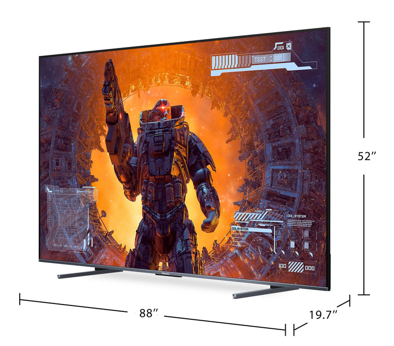 Téléviseur intelligent QLED HISENSE UHD 4K de 100 po à 144 Hz avec HDR10+, Dolby VisionMC et Google TVMC (100QD7N)