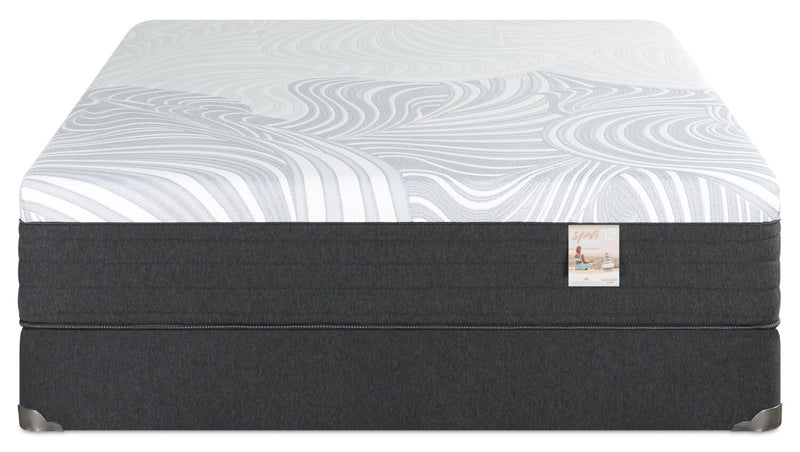 Ensemble matelas moelleux à plateau-coussin dans une boîte Spa 12 de Springwall pour lit simple