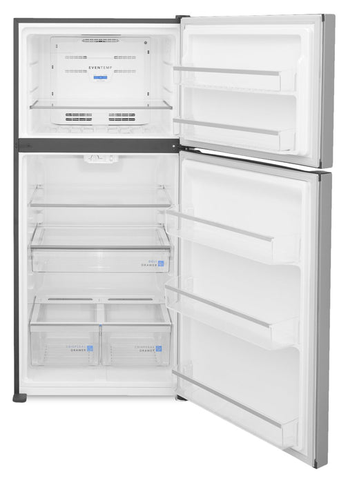 Réfrigérateur Frigidaire de 20 pi³ et de 30 po à congélateur supérieur - acier inoxydable résistant aux traces de doigts - GRTE2055AF