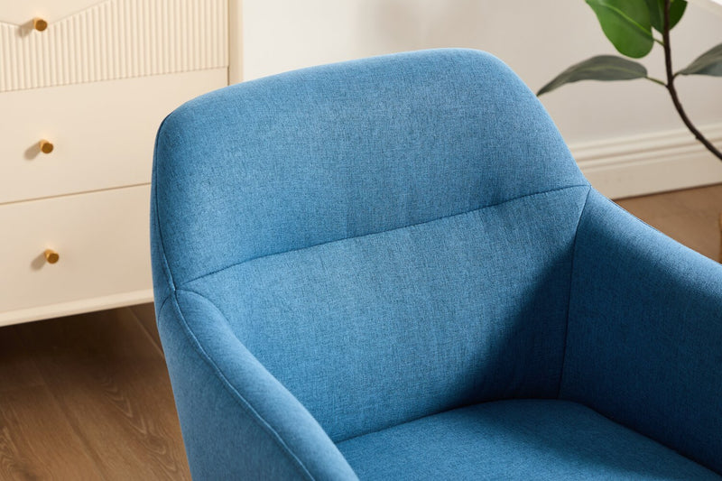 Chaise de bureau pivotante Stevie de 23 po à hauteur réglable - bleue