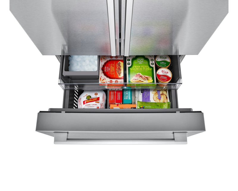Réfrigérateur intelligent LG Studio de 27 pi3 et de 36 po de profondeur comptoir MAXMCà portes françaises - acier inoxydable - SRFB27S3