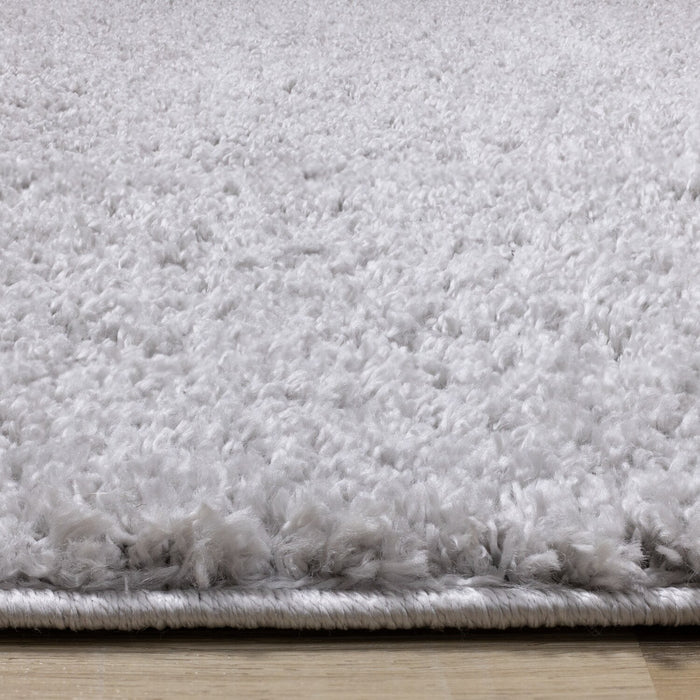 Carpette à poil long Pascal grise - 7 pi 10 po x 10 pi 6 po