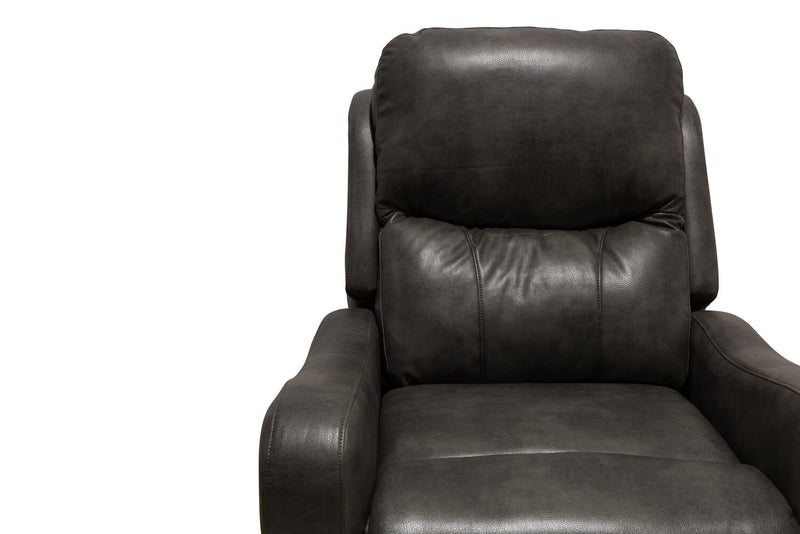 Fauteuil pivotant, coulissant et inclinable Elli 32 po de en similicuir - gris 