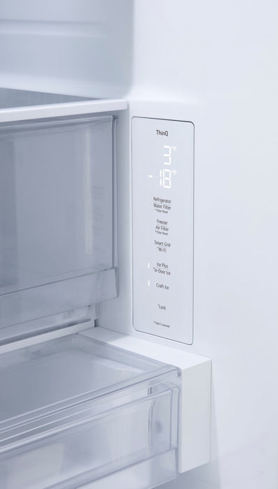 Réfrigérateur LG de 36 po et 24 pi3 de profondeur comptoir Counter-Depth MaxMC à portes françaises avec Zero ClearanceMC - LF24Z6530S