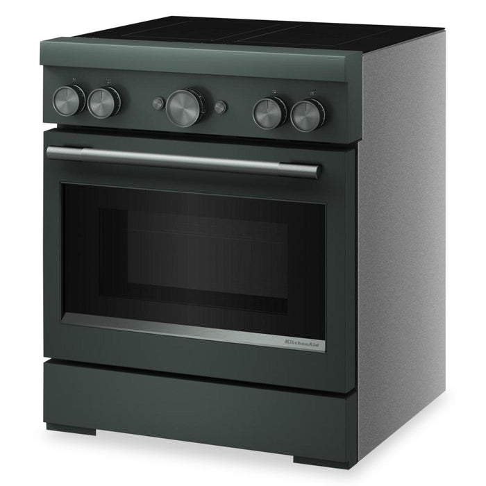 Cuisinière KitchenAid de 4,1 pi3 et de 30 po à convection avec friture à air sans préchauffage - genévrier - KFIS930SJP