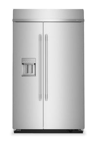  Réfrigérateur encastré KitchenAid de 29,4 pi3 et de 48 po à compartiments juxtaposés - acier inoxydable - KBSD748SPS