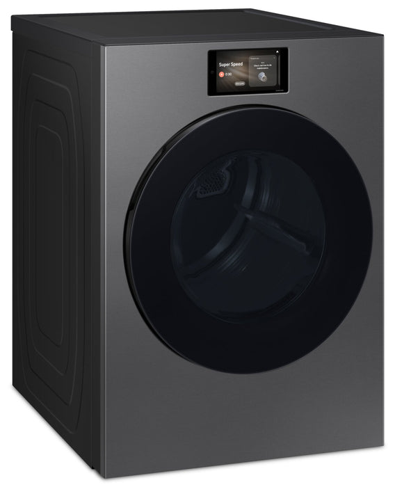 Sécheuse électrique Bespoke de Samsung de 7,6 pi3 avec fonction intelligente IA OptiDry - acier foncé - DV90F53AESAC