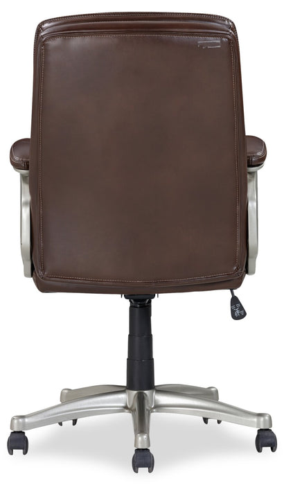 Chaise de bureau réglable Dimitri de Sealy de 29 po - brune