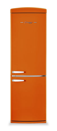 Réfrigérateur rétro Classic Rétro par Unique de 24 po et de 12 pi3 à congélateur inférieur sans givre - orange creamsicle - UGP-340L O AC