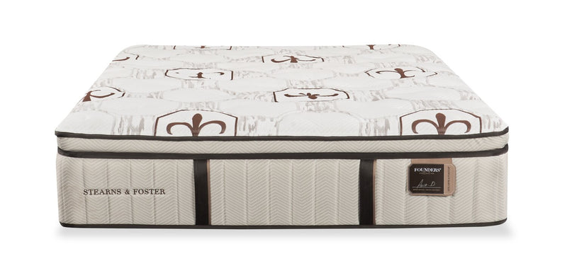 Matelas moyen luxueux à plateau-coussin Burnley de Stearns & Foster pour grand lit