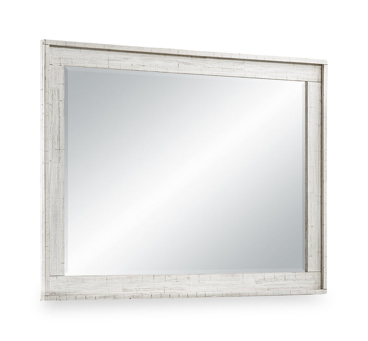 Miroir de commode de chambre à coucher Haven - blanc
