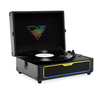  Tourne-disque illuminé en forme de valise Journey Glow de Victrola - noir (VSC-700SB-BLK)