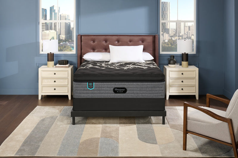 Matelas à Euro-plateau épais moelleux Royal Suite de série Hotel de Beautyrest BlackMD pour très grand lit