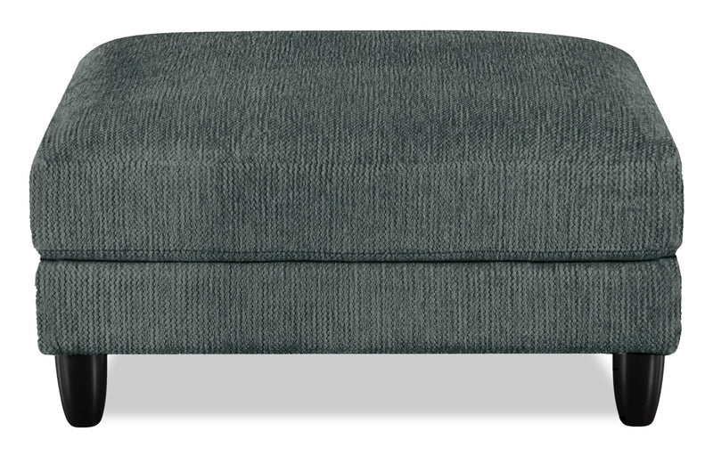 Pouf modulaire Lounge de 40 po en tissu chenille - gris