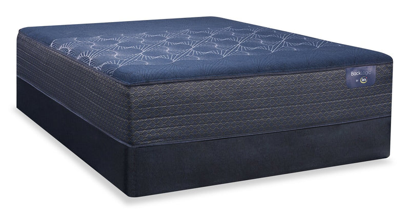 Ensemble matelas très ferme à plateau-coussin lisse Back Logic 5.0 de Serta pour lit simple