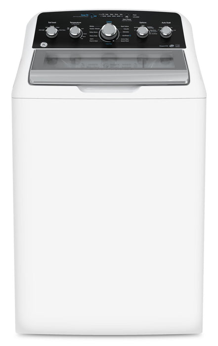 Laveuse à chargement par le haut de 4,9 pi3 et sécheuse électrique de 7,2 pi3 de GE avec cycle SaniFresh
