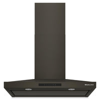 Hotte de cuisinière murale KitchenAid de 36 po de style auvent à 4 vitesses - minerai noir - KVWC736SBE