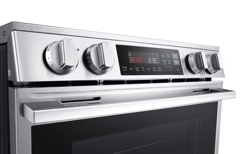 Cuisinière induction encastrée intelligente LG de 6,3 pi3 avec friture à air - LSIL6334XE