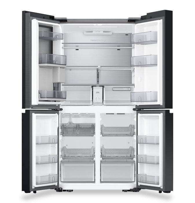 Réfrigérateur BESPOKE Samsung de 29 pi³ et de 36 po à 4 portes FlexMC avec zone de boissons Beverage CenterMC - acier inoxydable - RF29DB9600QLAA
