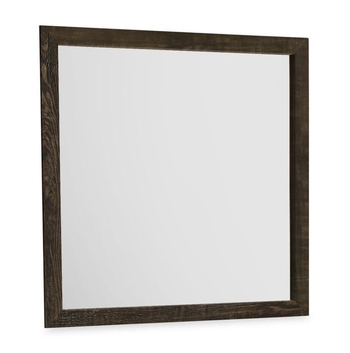 Miroir de commode de chambre à coucher Ethan - brun rustique