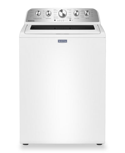 Maytag 5.5 Cu Ft. Top Load Agitator Washer with Pet Pro Option – White - MTW5605RW | Laveuse Maytag à chargement par le haut de 5,5 pi3 avec agitateur et option Animal Pet Pro - blanche - MTW5605RW