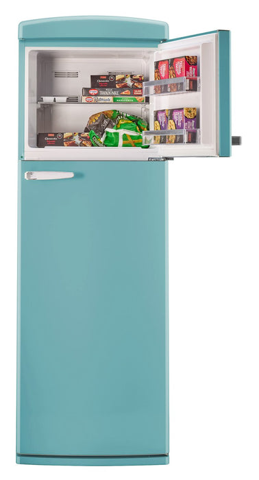 Réfrigérateur Classic Rétro d’Unique de 24 po et de 11 pi3 à congélateur supérieur - turquoise brume marine - UNQ-310L T TM