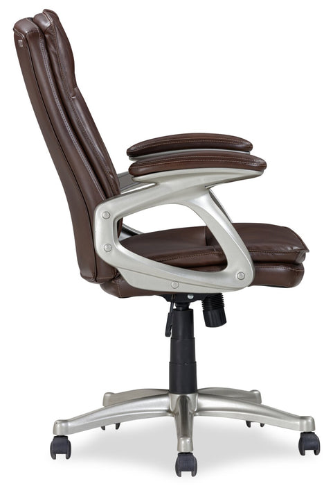 Chaise de bureau réglable Dimitri de Sealy de 29 po - brune