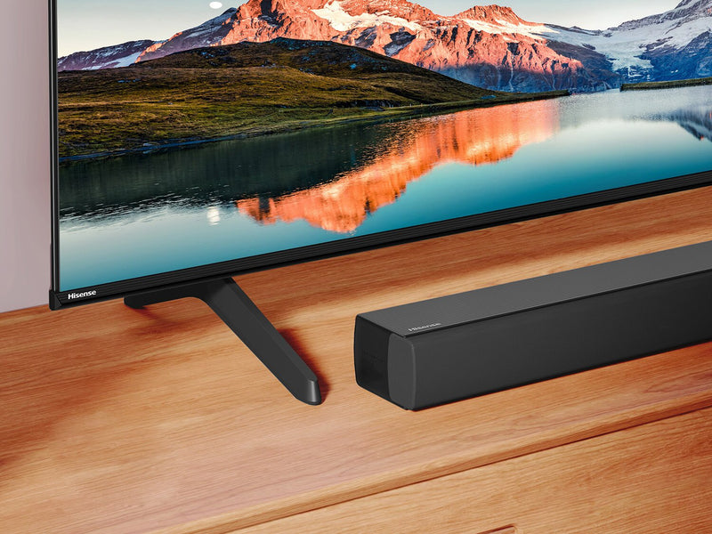 Barre de son Hisense à 3.1 canaux avec Dolby AudioMD, DTS Virtual:XMC et caisson d’extrêmes graves sans fil de 480 W (HS3100)