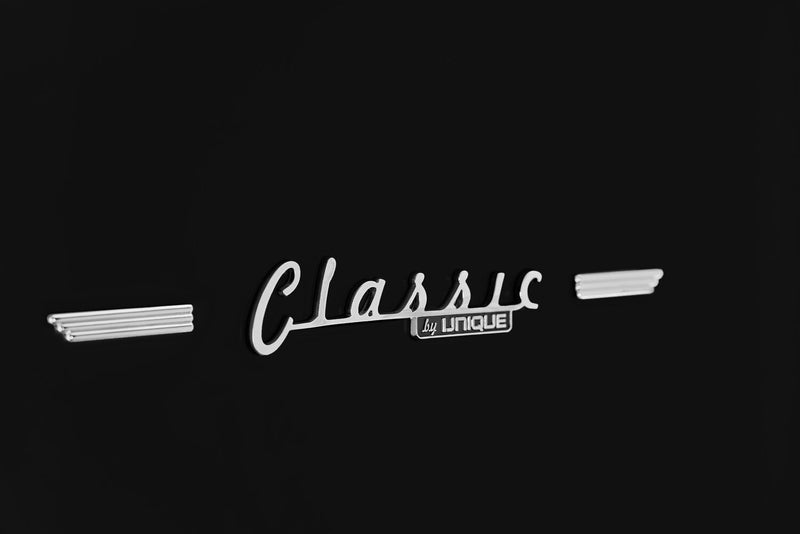 Réfrigérateur Classic Rétro par Unique de 24 po et de 12 pi3 à congélateur inférieur - noir mat - UGP-340L MB AC