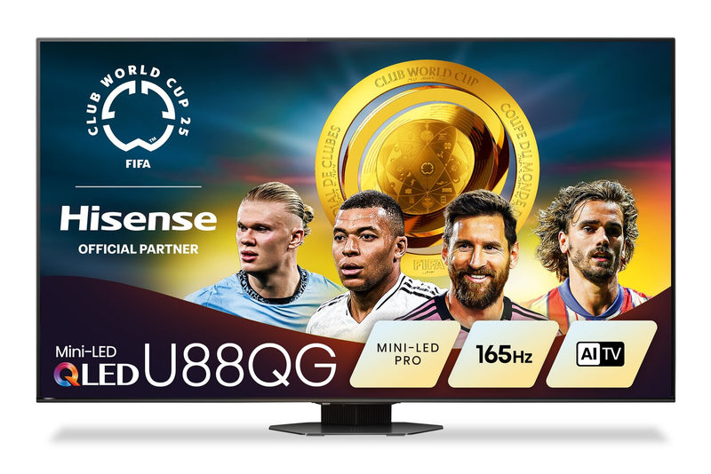 Téléviseur QLED Hisense U88QG de 85 po avec Mini DEL, IA et Google TVMC (85U88QG)