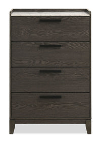  Commode verticale de chambre à coucher Sable de 31 po (L) x 47 po (H) à 4 tiroirs - brun clair