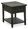 Table de bout traditionnelle Hanson de 20 po en pin - graphite