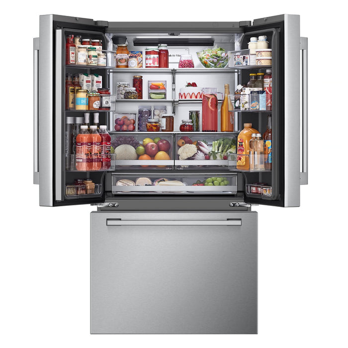 Réfrigérateur intelligent LG Studio de 27 pi3 et de 36 po de profondeur comptoir MAXMCà portes françaises - acier inoxydable - SRFB27S3
