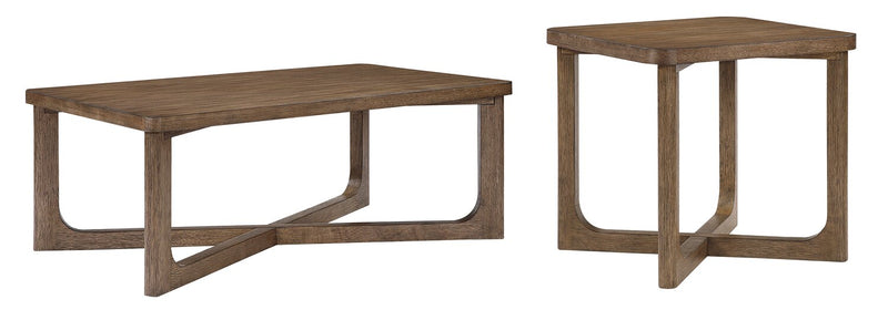 Table de bout Maxwell de 24 po - noyer brun clair