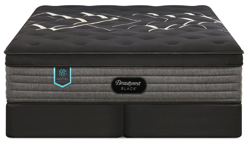 Ensemble matelas semi-ferme à Euro-plateau Presidential Suite de série Hotel de Beautyrest BlackMD pour très grand lit