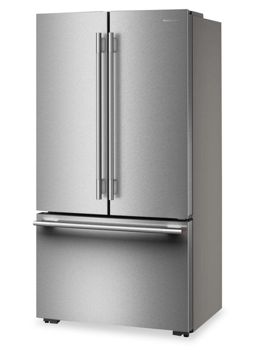 Réfrigérateur KitchenAid de profondeur comptoir à portes françaises avec distributeur d’eau interne - acier inoxydable - KRFC336SPS