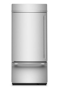  Réfrigérateur encastré KitchenAid de 20,8 pi³ et de 36 po à congélateur inférieur - acier inoxydable PrintShieldMC - KBBL336SPS