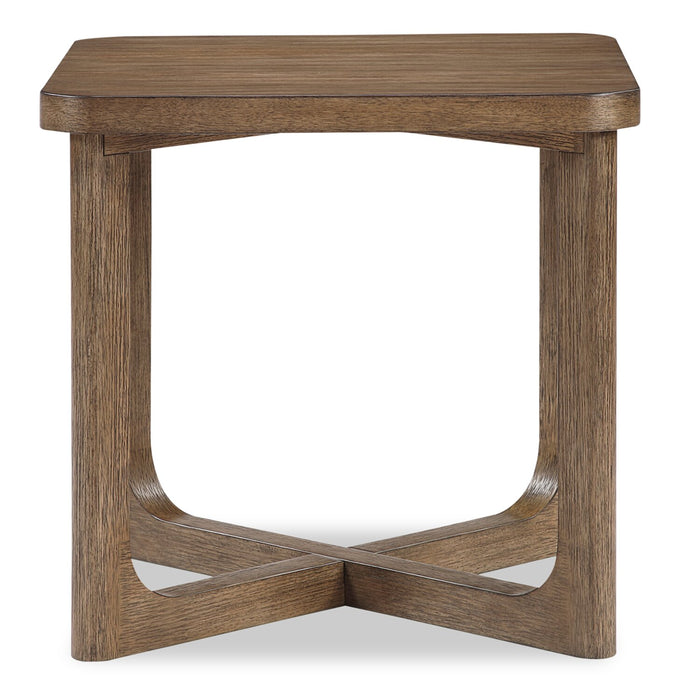 Table de bout Maxwell de 24 po - noyer brun clair