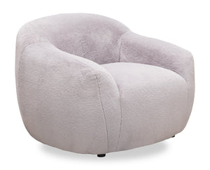 Fauteuil d’appoint Hugz de 45 po en tissu - gris
