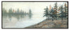 Peinture acrylique encadrée « Algonquin » - 21,25 po x 51,25 po